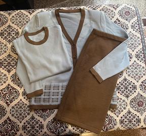 Completo donna 3 pezzi in lana