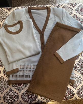 Completo donna 3 pezzi in lana