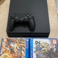 Playstation 4+2giochi+joystick