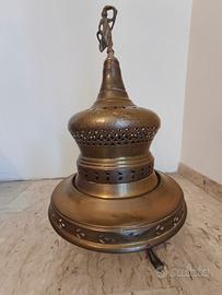 Antico braciere/scaldabrace in ottone/rame 60×40