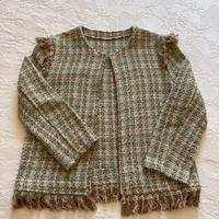 Giacca donna leggera tweed intrecciata