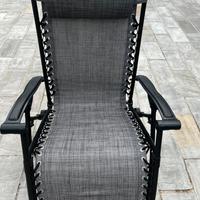 Sedia sdraio reclinabile con cuscino