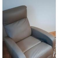 poltrona ecopelle reclinabile manuale