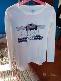 2 magliette bambina manica lunga eta 8-10 anni - 