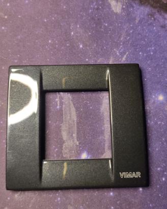 Placca VIMAR IDEA 17092 antracite con supporto