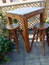 tavolo tavolino bistrot  casa taverna sgabelli