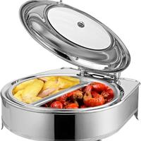 Scaldavivande acciaio inox,coperchio a vetro Nuovo