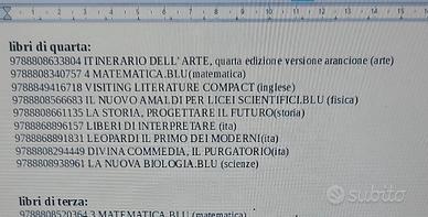 Libri di testo. Liceo scientifico/scienze applicat
