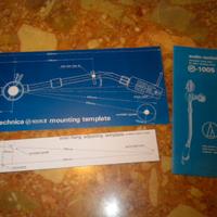 Audio-technica AT-1005 II mounting template, over-