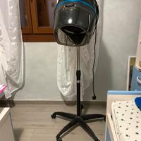 Casco asciugacapelli professionale con ruote