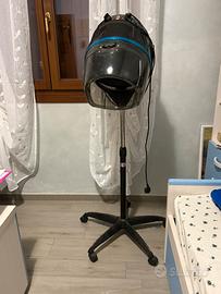 Casco asciugacapelli professionale con ruote