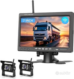 Kit Telecamera Retromarcia Wireless 7" 12V-36V