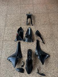 set completo plastiche xmf 125 nere