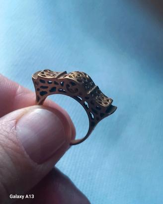 vecchio anello Tuareg in ottone mm 17,7