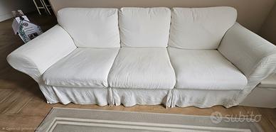 Divano shabby bianco
