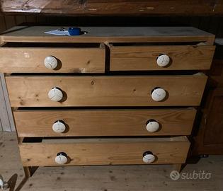 Cassettiera - comó in legno 