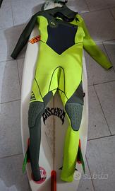 Tavola da Surf-LOST 5.10 – 28 litri + pinne + muta