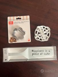 Set stampi biscotti e paletta in ceramica