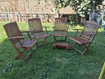 sedie pieghevole da giardino 
