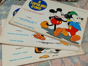 tre topolino d' oro 1970 da collezione