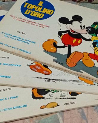 tre topolino d' oro 1970 da collezione