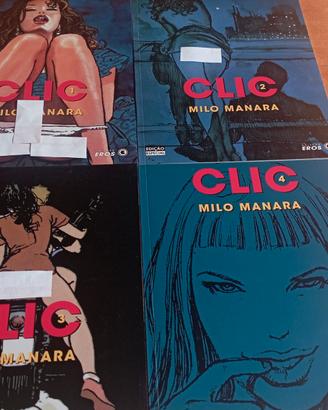 Milo Manara Clic 1/4 Completo Edizione Brasiliana.