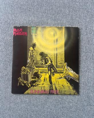 LP 45giri Iron Maiden Running Free