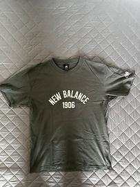 NEW BALANCE T- shirt basic GRIGIO taglia M