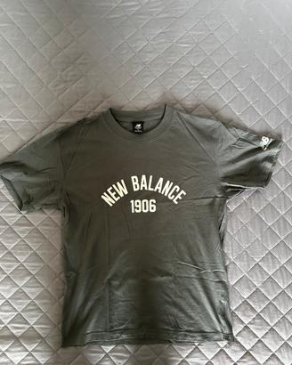 NEW BALANCE T- shirt basic GRIGIO taglia M