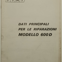 Manuale dati tecnici FIAT 600 D e 600 Multipla