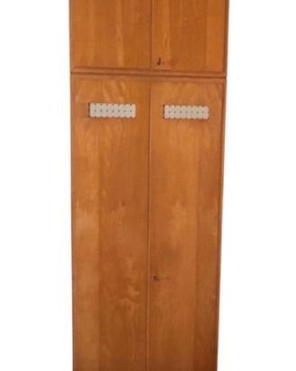 Scarpiera vintage anni 50 legno , mobile, armadio