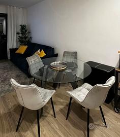 Tavolo rotondo vetro