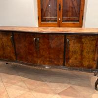 Credenza vintage in legno con finitura radica