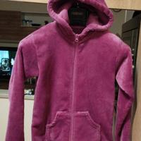 Brugi Felpa fucsia con cappuccio 