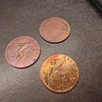 One penny anno 1866 1912 1920