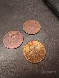 One penny anno 1866 1912 1920