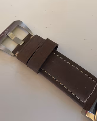 Per PANERAI Novo CINTURINO Brown 24/22 SUEDE Pre-V