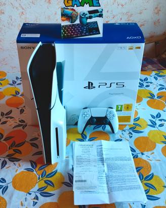 PS5 slim 1Tb lettore disco garanzia Euronics 2029