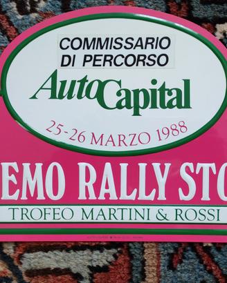 Targa Rally di Sanremo storico 1988