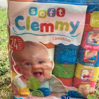 Cubi costruzioni morbidi prima infanzia