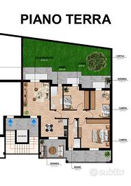 Sinnai: Piano terra con cortile