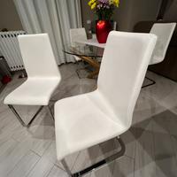 4 sedie Tommy Chairs bianco ottico