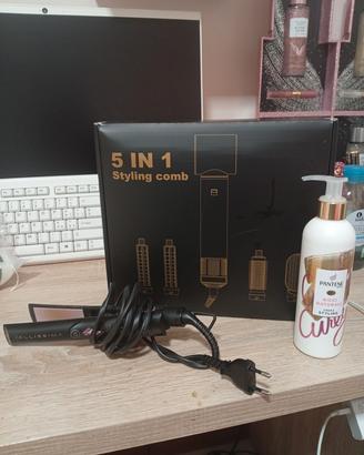 Set styling capelli 5 in 1 + piastra