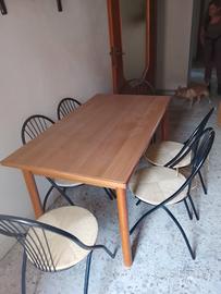Tavolo da pranzo con 6 sedie