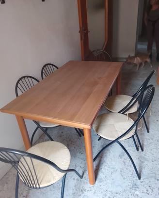 Tavolo da pranzo con 6 sedie
