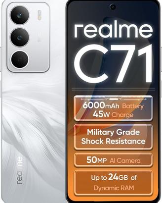 Realme C71 8+256GB Bianco NUOVO
