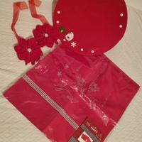 set natalizio con decorazioni nuovo 