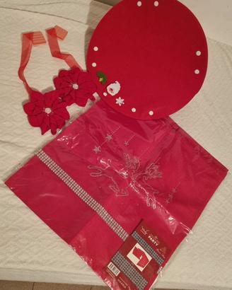 set natalizio con decorazioni nuovo 