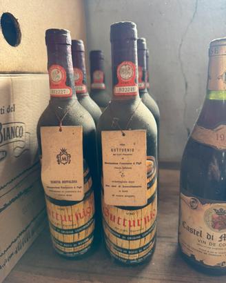 Vini rossi assortiti da collezione in stock