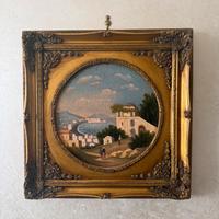 Elegante Veduta d'Epoca del Golfo di Napoli